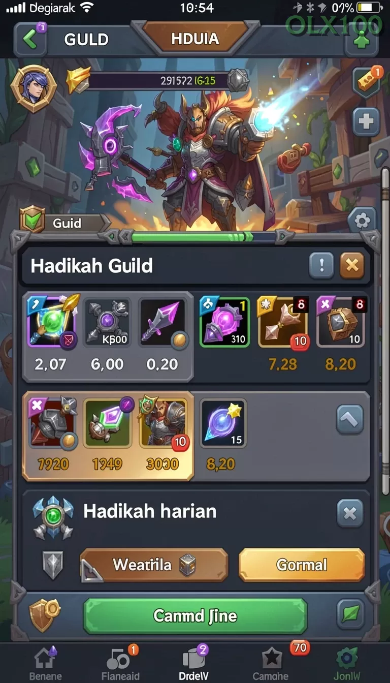 Galeri pratinjau visual olx100 build APK resmi terbaru