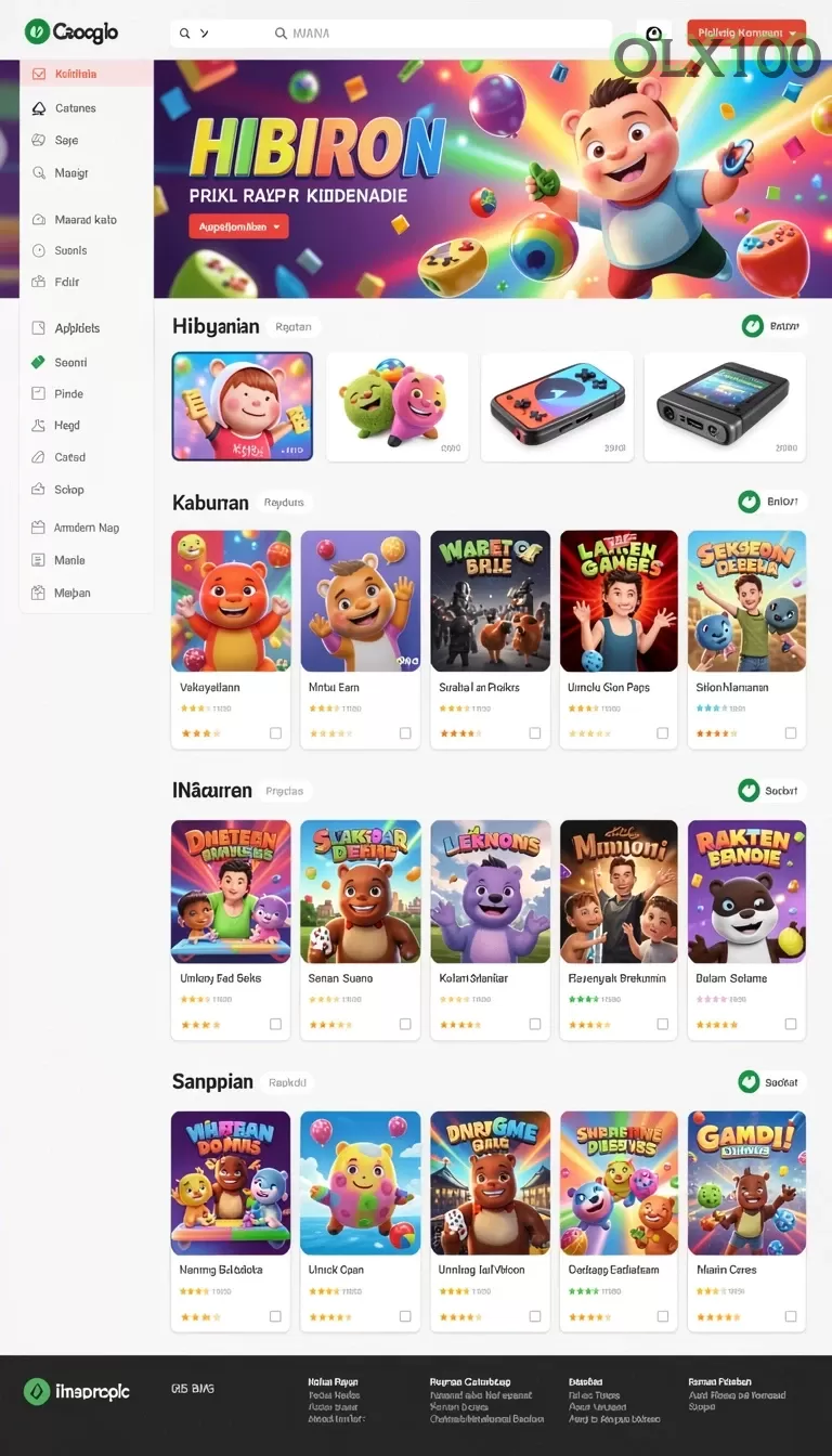 Cuplikan layar menu unduhan olx100 untuk perangkat Android